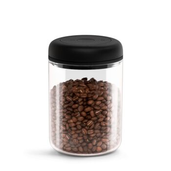 Conteneur de stockage sous vide Fellow Atmos Canister pour grains de café 1.200 ml - Noir Mat 12