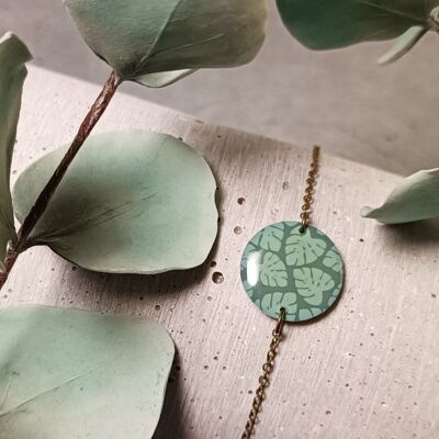 Sully bracelet – monstera leaves 1064