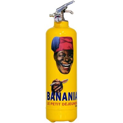 Banania 1915 yellow fire extinguisher / Fire extinguisher yellow