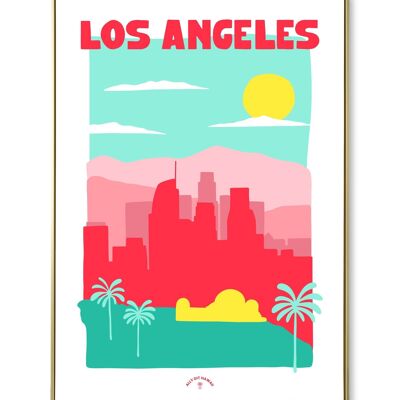 Cartel de la ciudad de Los Ángeles.