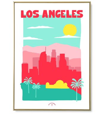 Affiche ville Los Angeles 4