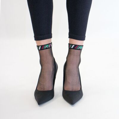 Be apache - Negro, el calcetín velo ultrarresistente - Perfecto para el Día de la Madre 2024