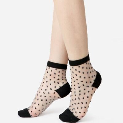 Be Plumetis - Black, the ultra-resistant voile sock - Perfect for Mother's Day 2024