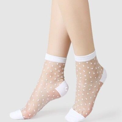 Be Plumetis - White, the ultra-resistant voile sock - Perfect for Mother's Day 2024