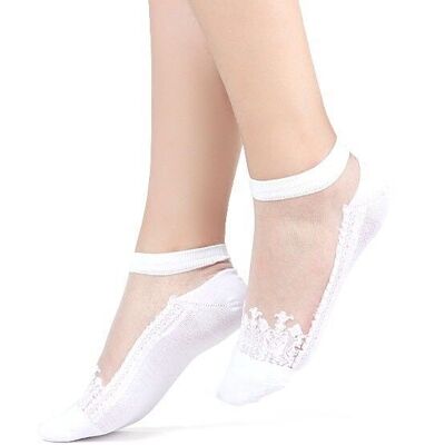 DIVA - White, the ultra-resistant voile sock - Perfect for Mother's Day 2024