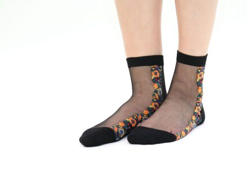 PALOMA - Noir, la chaussette en voile ultra-résistant