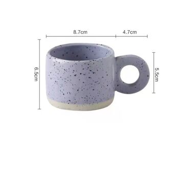 Mug en céramique en 3 couleurs. BLEU - VERT - BLANC Capacité : 300ml MB-2711 2
