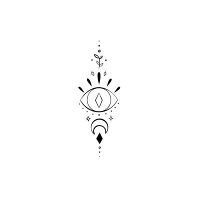 Tatuaje temporal Sioou - Visión astral x5