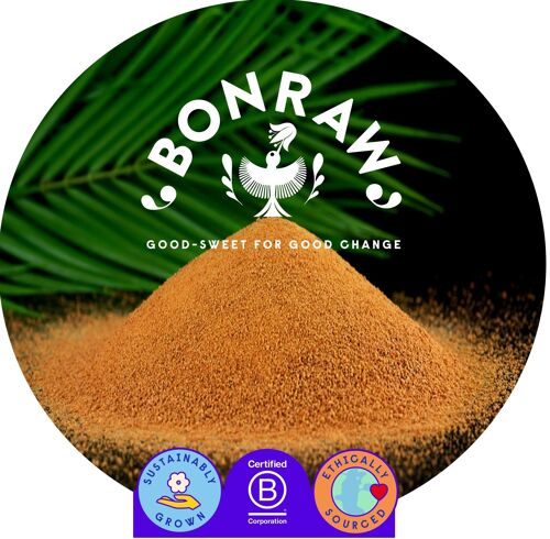 1000kg Organic Panela Sugar | BONRAW Ideal for quality coffees, fermentation, chocolate making, bakes; cakes, cookies, breakfast goods, sauces.