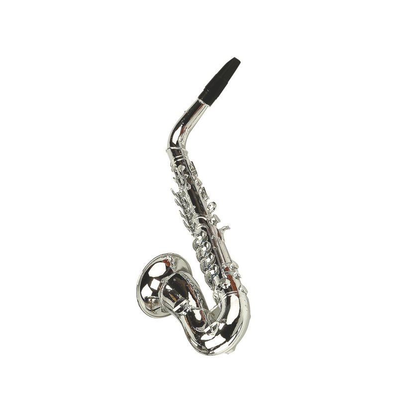 Mini Saxofón De Juguete Para Niños – 8 Teclas Con Notas Reales, Plástico Ecológico, Regalo Musical Para Pequeños Artistas (Color Plata)