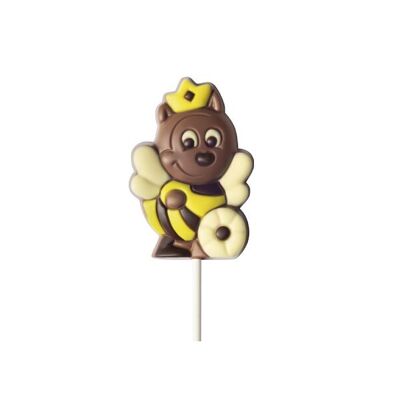 CHOCOLATE BEE Piruleta 35g - Display de 18 piruletas