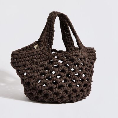 “Ingrid” basket bag mocha