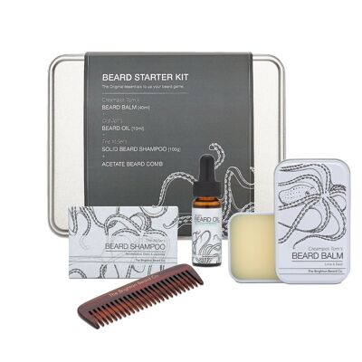 El kit inicial para el cuidado de la barba