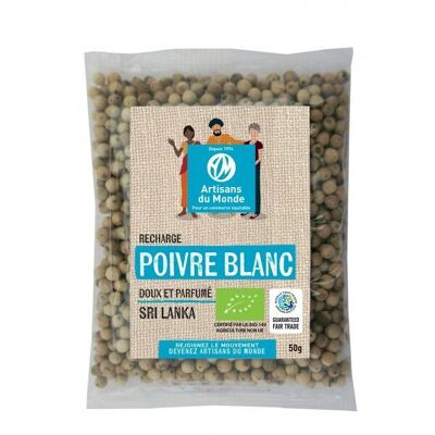 Recarga de pimienta blanca de Sri Lanka, 50g