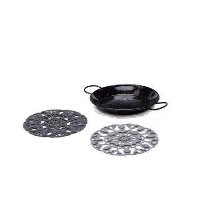 TriveTile pot coasters 3-piece gray