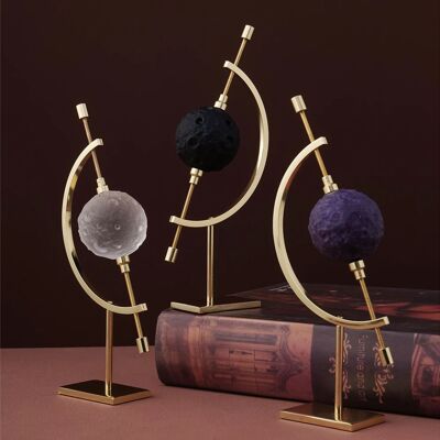 Gemstone Moon Sphere Home Decoration