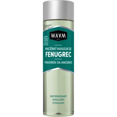 WAAM Cosmetics – Macerato oleoso di Fieno Greco BIOLOGICO – 100% puro e naturale – Per macerazione a freddo – Olio rassodante – 75ml