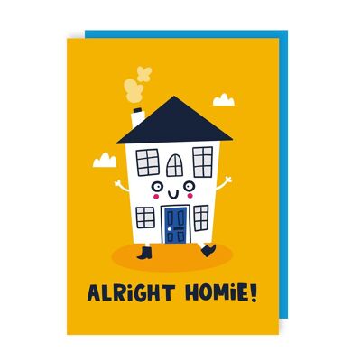 Funny Homie Pun New Home Card Pack of 6