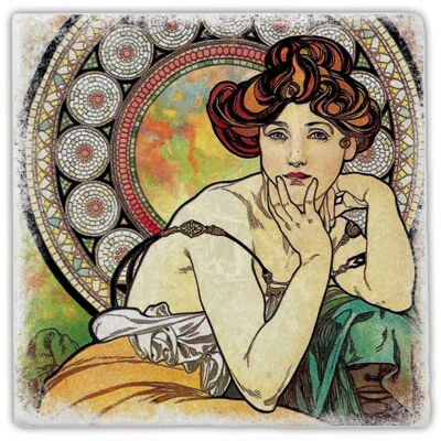 Posavasos de mármol "Art Nouveau"