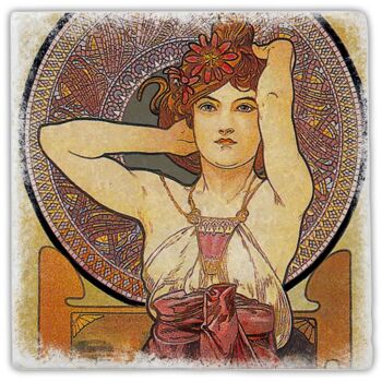 Dessous de verre en marbre "Art Nouveau" 1