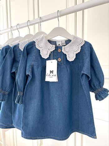 Robe avec Col Brodé Enfants Enfants 1