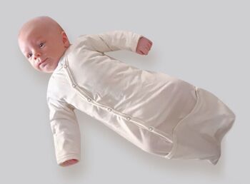 Combinaison pour bébé avec sac de couchage sur pieds (pour un changement facile des couches) NanaBeebi | Mimmti 6