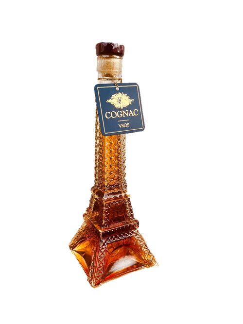 Cognac - Carafe Tour Eiffel - VSOP - 4 ans de vieillissement en fut - Cru Fins Bois