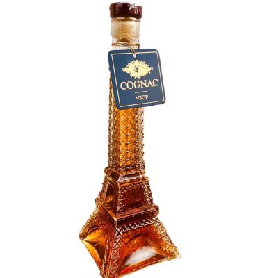Cognac - Carafe Tour Eiffel - VSOP (vesy special old pale) 4 ans de vieillissement en fut - Cru Fins Bois - 20cL