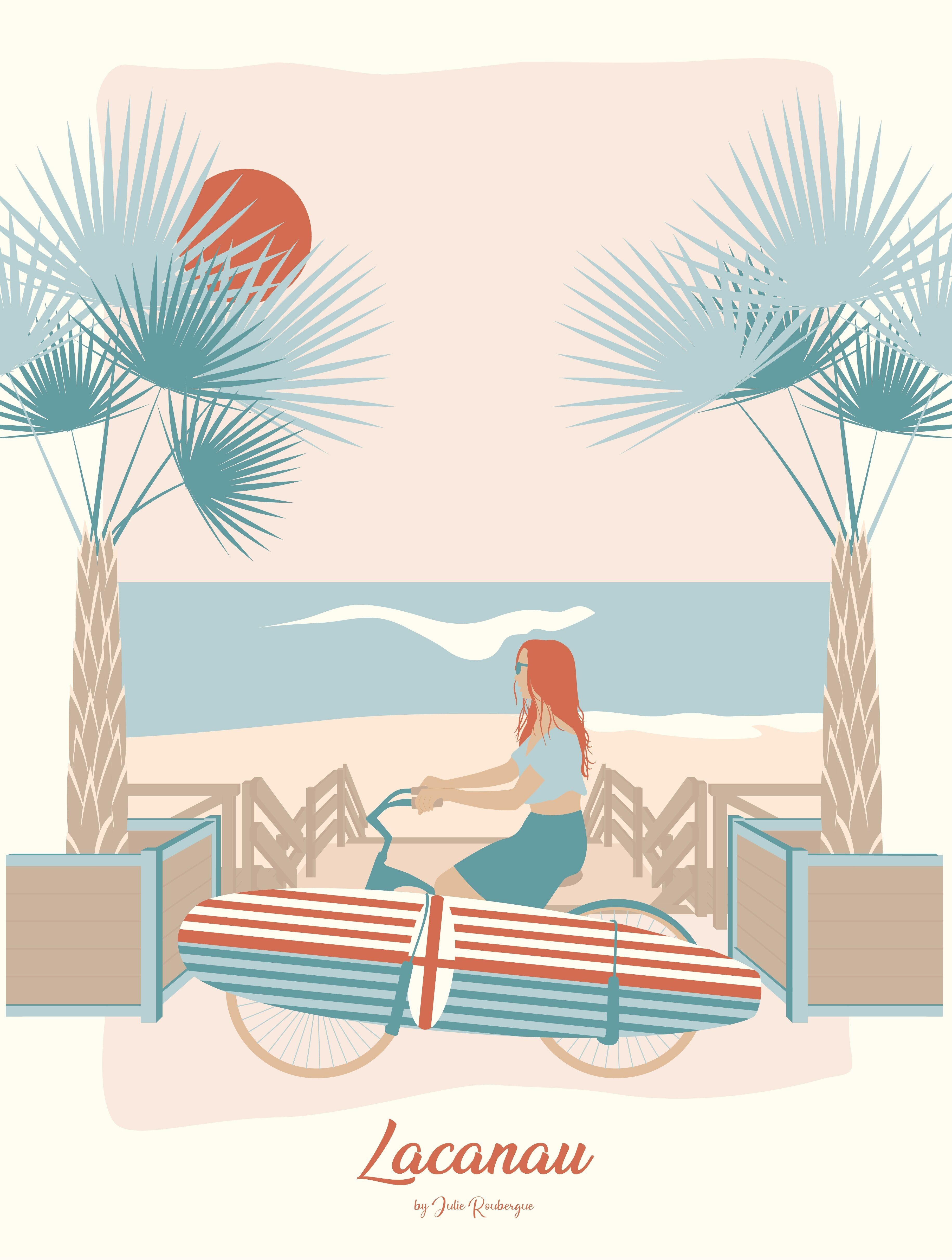 Poster LACANAU La Bicicletta