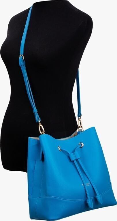 Borsa a secchiello da donna con chiusura a cordoncino. Vendite in linea