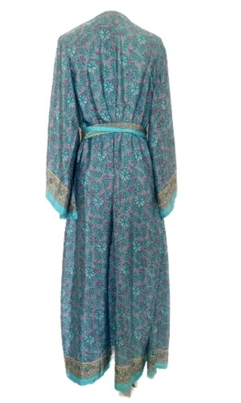 Robe-Kimono longue croisée manches pagode Vanilla numéro 1 2