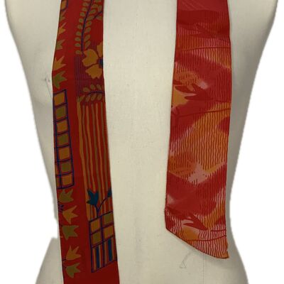 Cravate longue en crêpe de soie Johan numéro 5