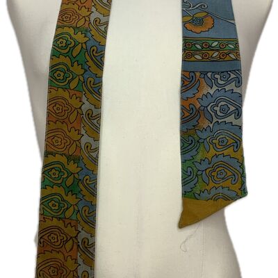 Cravate longue en crêpe de soie Johan numéro 6