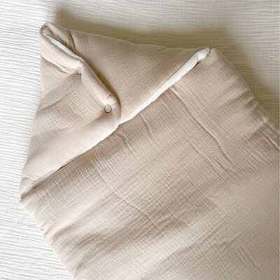 Latte gauze angel nest lined fleece comforter