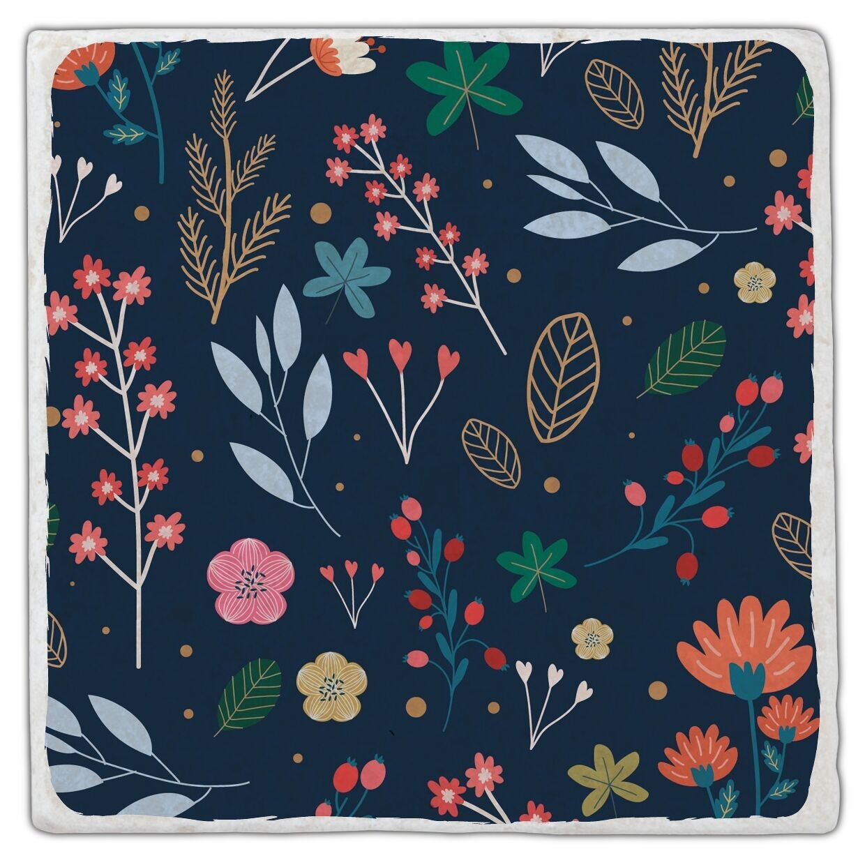 Sottobicchiere in marmo "Erbe di notte"