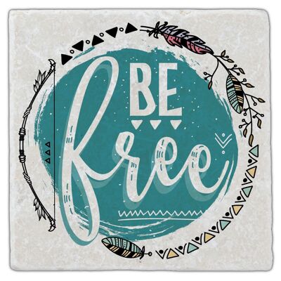 Marble coaster "Be Free"