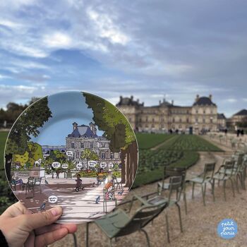 ASSIETTE A DESSERT  "JARDIN DU LUXEMBOURG" Ø 20cm 2