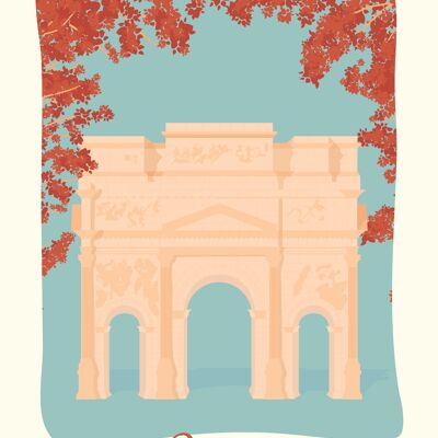 ORANGES Arc de Triomphe-Plakat
