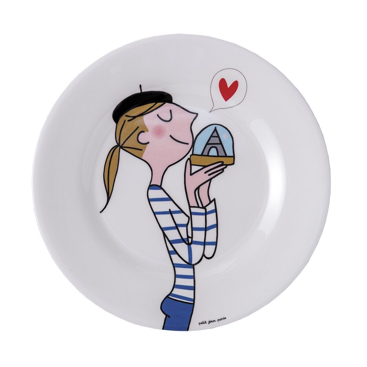 PIATTO DESSERT PARIGINO BIANCO Ø20cm