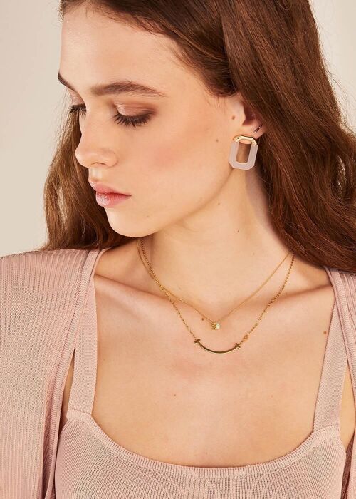 MARTINA NECKLACE PLATED IN 14KT GOLD