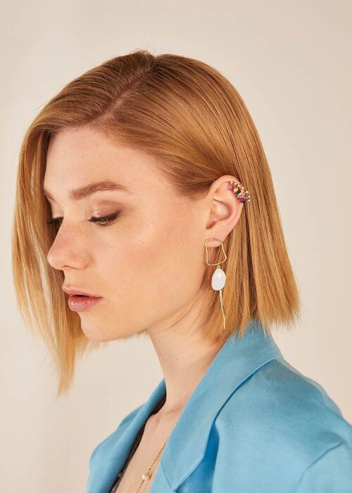 DELIA LILAC EARRINGS PLATED IN 18KT GOLD
