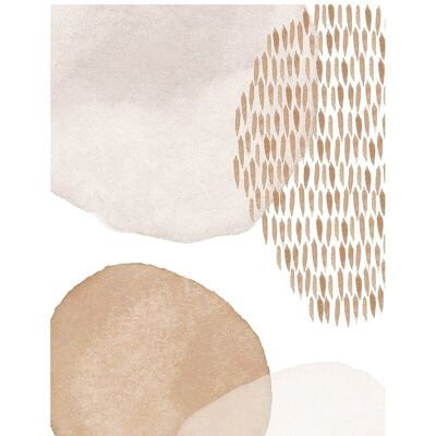 Poster Abstract Watercolor - Light Brown