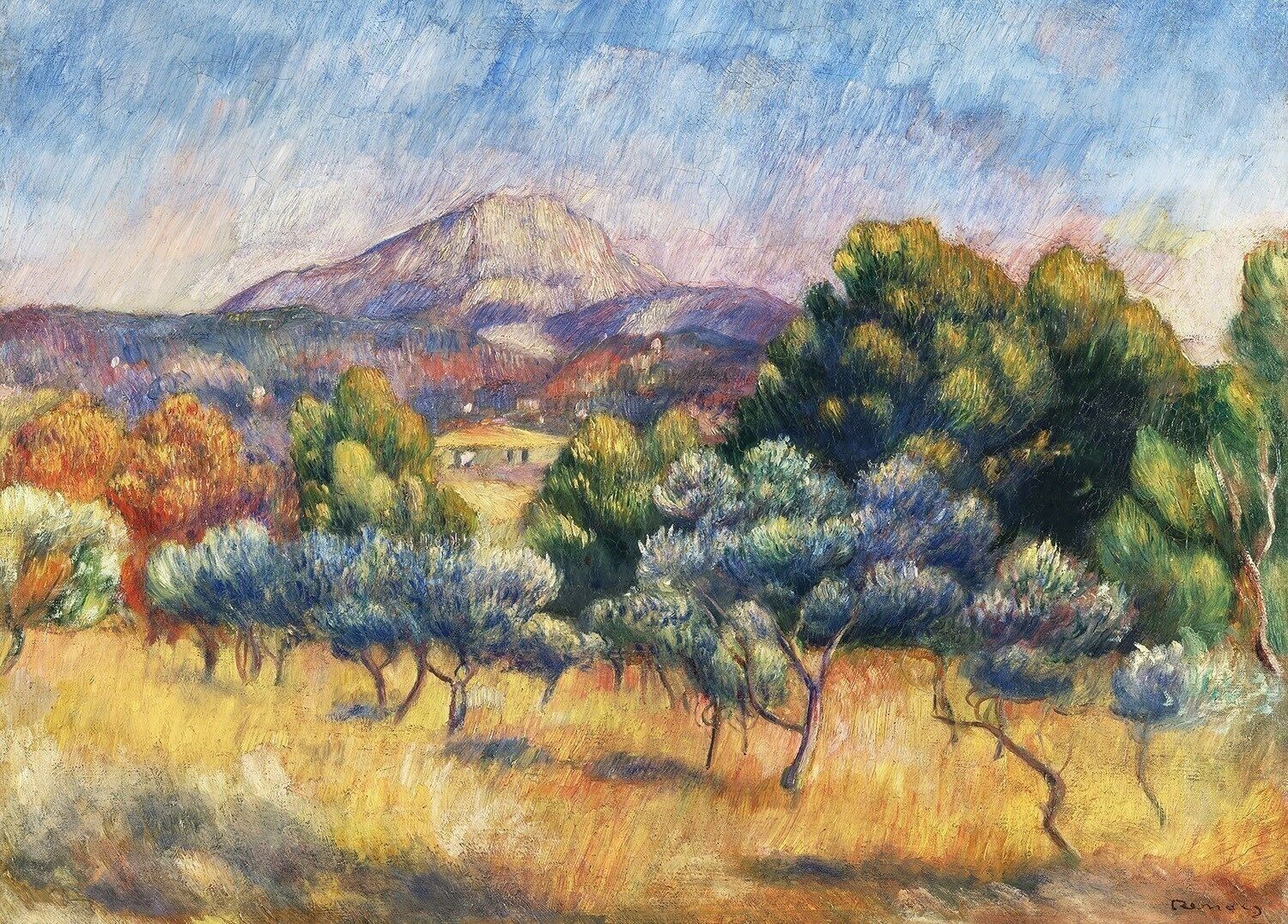 Póster Renoir - Montagne Sainte-Victoire