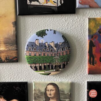 MAGNET "PLACE DES VOSGES" Ø6,5cm 2