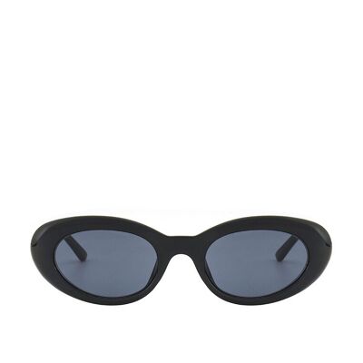 Schwarze runde Sonnenbrille
