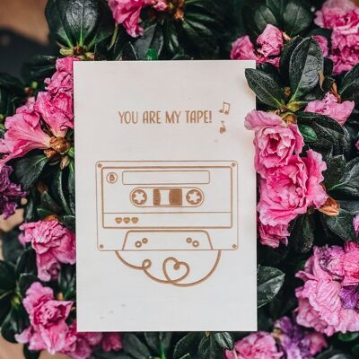 80's Valentine's Day wooden postcards