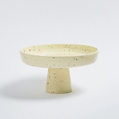 New Party Cake Stand 28cm Yellow