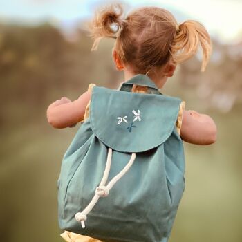 Sac à dos, mallette, cartable pour l'école maternelle ou la crèche - rose avec motif lapin fée 4