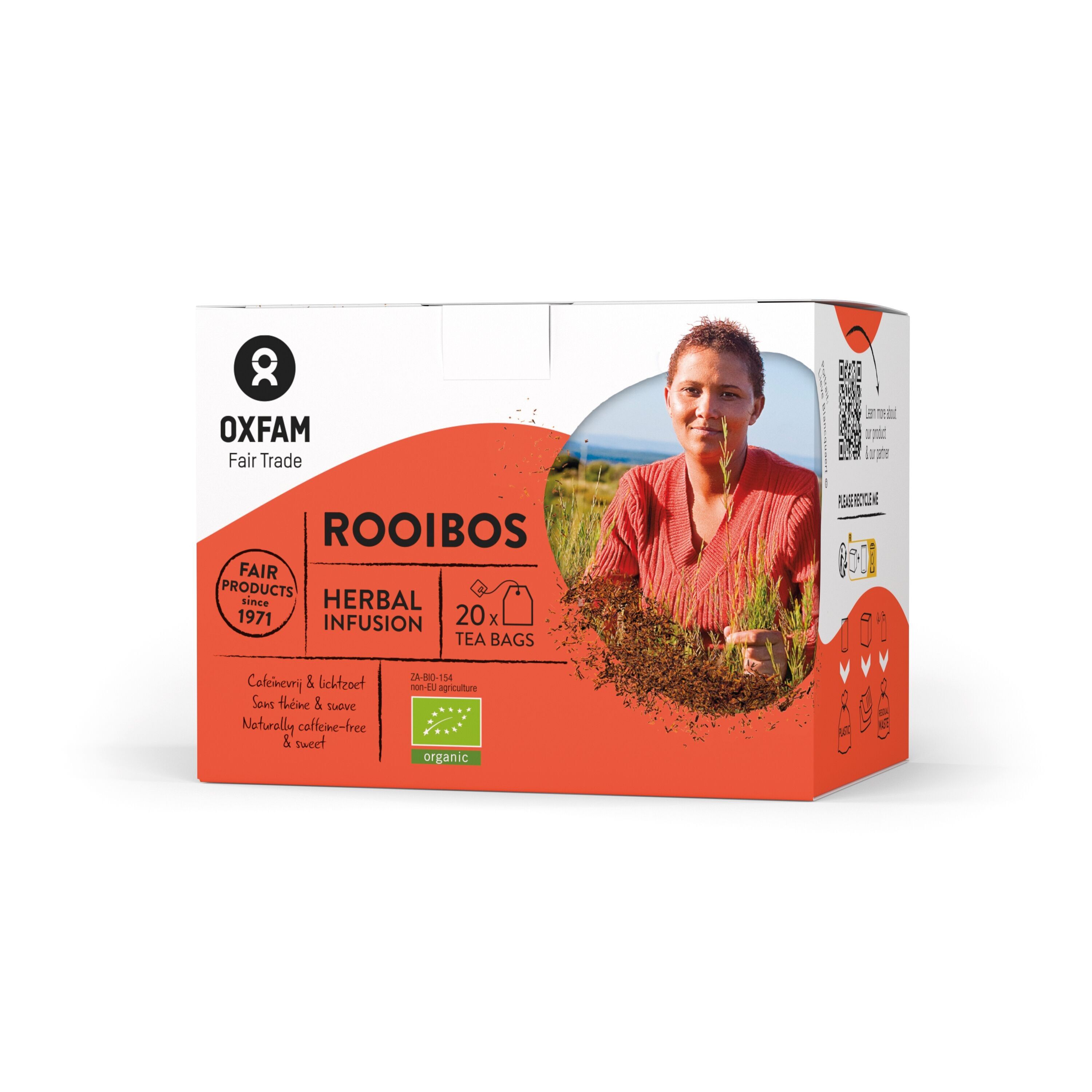 Tè rosso Rooibos senza teina del Sud Africa, bustine 1,5g x20