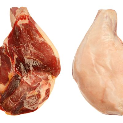 Serrano Ham Reserve Boneless Polished Cut into 4 parts